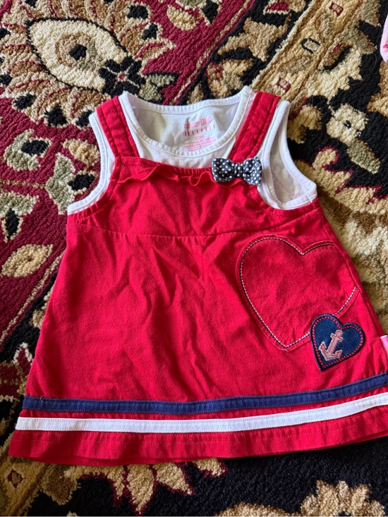 Miniville Other - 10/20 Miniville Red Sleeveless Heart-Appliqué Tank Top for Kids